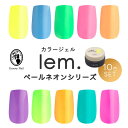 lem. レム カラージェル ペールネオン シリーズ 10色セット 3g n801~n810 ジェルネイル ネオンカラー【ネコポス対応】