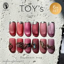 ◆TOY's × INITY ボルドーマグ 7ml 6色セット T-BD01~06 マグネットジェル ギャラクシージェル ジェルネイル トイズバイアイニティ B...