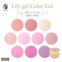 リリージェル Lily gel カラージェル 全10色 007~016 マットカラー ピンク ベージュ パープル ジェルネイル オフィスネイル【ネコポス対応】