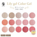 リリージェル Lily gel カラージェル 全15色 046~060 マットカラー シアーカラー ピンク ベージュ ジェルネイル オフィスネイル【ネコポス対応】