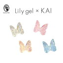 リリージェル Lily gel フェアリーバタフライ 12P KAI先生プロデュース 蝶々 オーロラ ネイルパーツ ネイルアート用品 ジェルネイル【ネコポス対応】