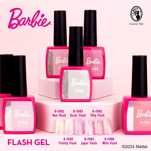 バービー Barbie フラッシュジェル 10g 全6色 FG01~06 ラメ キラキラ ジェルネイル カラージェル ボトルタイプ【ネコポス対応】 バービー Barbie フラッシュジェル 10g 全6色 FG01~06 ラメ キラキラ ジェルネイル カラージェル ボトルタイプ【ネコポス対応】