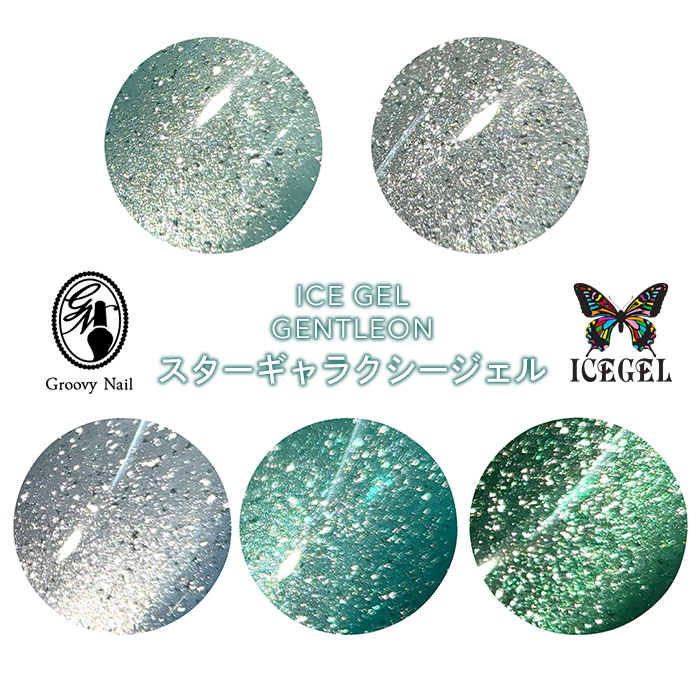 アイスジェル ICE GEL GENTLEON スターギャラクシージェル 3g 全5色 ジェイド [1886~1890] マグネットジェル ジェルネイル【ネコポス対応】