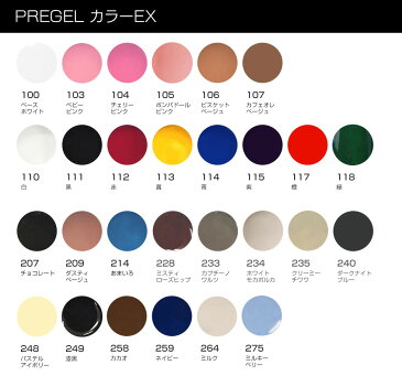 PREGEL プリジェル ジェルネイル カラージェル カラーEx 199色セット 全色セット ベース＆トップジェルおまけ付 【ネコポス不可】 ネイル用品の専門店 セット プロ用にも