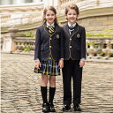 キッズ 入学式 女の子 男の子 制服 ブレザー セット 5点セット 卒業式 フォーマル ジャケット シャツ チェック柄 スカート プリーツスカート ネクタイ リ...