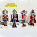 くるみ割り人形 置物 木製 国王人形 ネズミの王様 祝日 手作り 40cm 工芸品 洋風 部屋 雑貨 逸品 結婚式 クリスマス 新築祝い 装飾 結婚式 子供 誕生日プレゼント おもちゃ