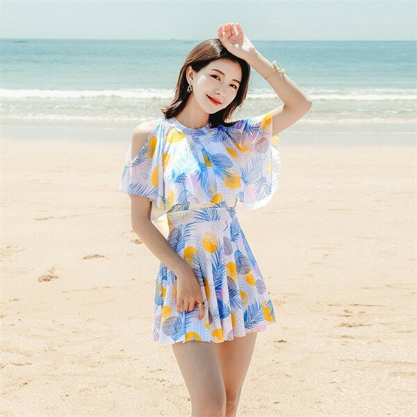 ワンピース水着 セクシー レディース 水着 半袖 体型カバー 可愛い 痩せ見え リゾート 温泉 ビーチ プール 海 水泳 セパレート オトナ女子 かわいい おしゃれ 韓国風