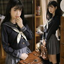 セーラー服 半袖 長袖 制服 コスチューム JK制服 女子高生 学院風 春秋 セット スカート 刺繍 リボン ジュニア スクールウェア 発表会 入学式 卒業式 カーディガン追加可