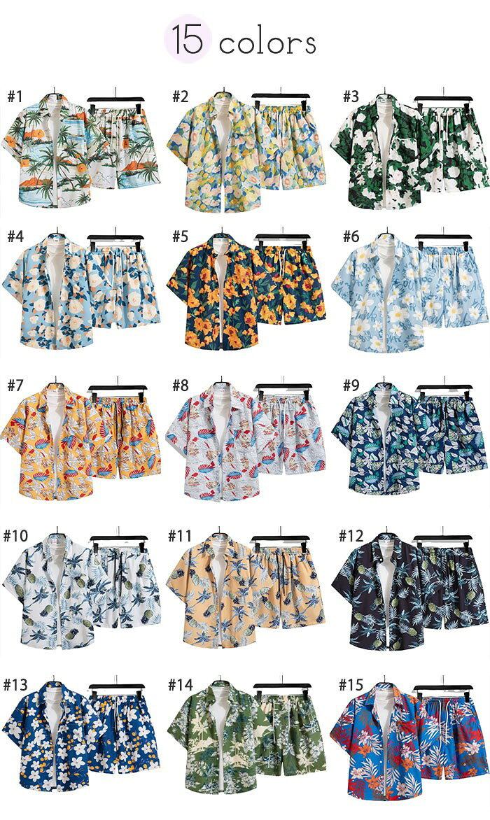 キッズ衣装 通販Gパークのアロハシャツ メンズ レディース 半袖 派手 柄シャツ ボタニカル柄 ハイビスカス リゾートシャツ 夏服 大きいサイズ ハワイ風 カジュアル シャツ アロハ ペアルック ストリート 男女兼用 お揃い シンプル ハワイアン M-5L｜アングル2