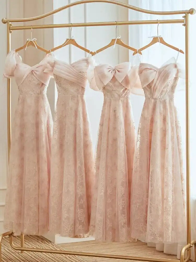 ブライズメイド ドレス 大人 ピアノ 発表会 ロングドレス ミモレ丈 袖付き 演奏会 演奏会用ドレス ピアノ発表会 結婚式 パーティードレス 大きいサイズ 母親 コンクール イブニングドレス ロング 演奏会ドレス 大きいサイズドレス ワンピース 韓国 二次会