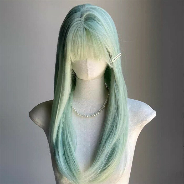 ウィッグ フルウィッグ ロングウィッグ ロリータ ぱっつん前髪あり ハロウィン 原宿風 韓国風 かつら コスプレ 可愛い コスチューム 仮装 大人用 普段使い 文化祭 イベント 学園祭 演劇 舞台 学芸会