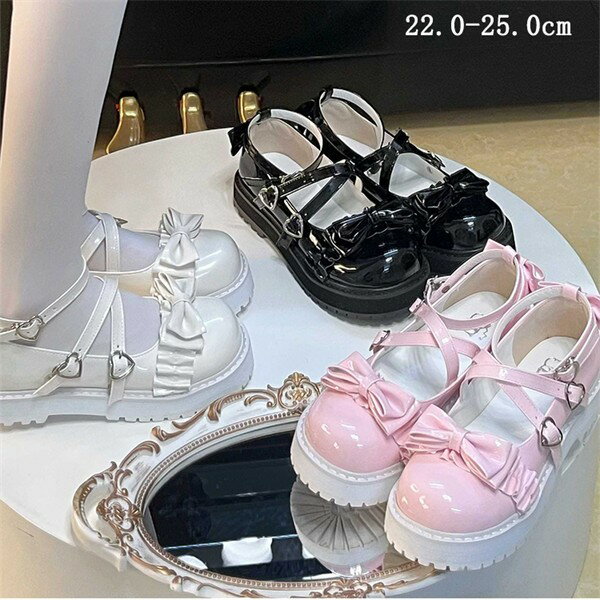 ロリータ靴メイド靴ロリータパンプス...