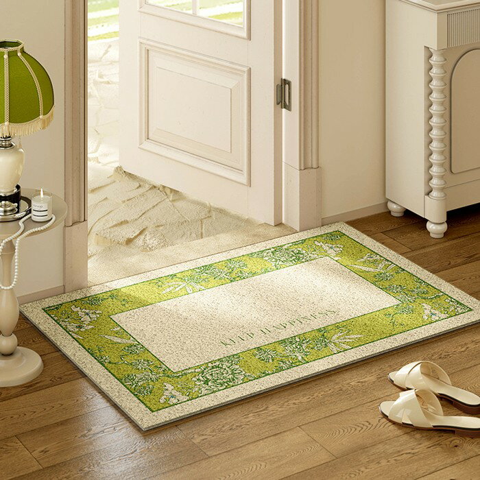 キッズ衣装 通販Gパークの玄関マット 屋外 室内 泥落とし 滑り止め 洗える シンプル 風水 無地 お店 店舗 飲食店 事務所 お家 気分転換 INS風 玄関マット 耐磨耗性 北欧 ドアマット ゴムマット カーペット 花柄｜アングル2