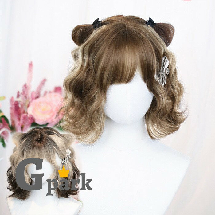 樂天商城 - フルウィッグ かつら 女性 前髪あり 原宿 可愛い キュート ウイッグ wig コスプレ 耐熱ウィッグ 小顔効果抜群 コスチューム ロリータ 文化祭 学園祭 イベント ハロウィン レトロ風 変装 仮装 女装 mm015zbzbm7