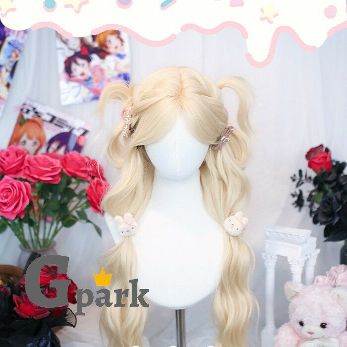 樂天商城 - フルウィッグ かつら 金髪 女性 前髪あり 原宿 可愛い キュート ウイッグ wig コスプレ 耐熱ウィッグ 小顔効果抜群 コスチューム ロリータ 文化祭 学園祭 イベント ハロウィン レトロ風 変装 仮装 女装 mm016zbzbm7