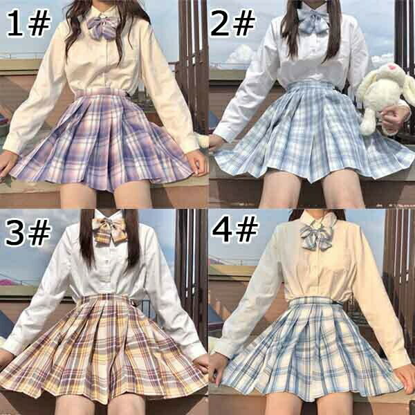 卒業式スーツ チェック柄 女の子 制服 大きサイス シャツ スカート リボン ネクタイ 上下セット 入学式スーツ 女子 子供服 卒業式服 高校制服 女子高生 高校生 中学生 定番 jk 高品質 スカート 通学 卒園式 発表会