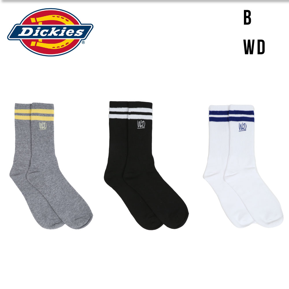 ディッキーズ Dickies ロング丈 3足組 ボーダー メンズ 紳士 ソックス 靴下 25-27c...