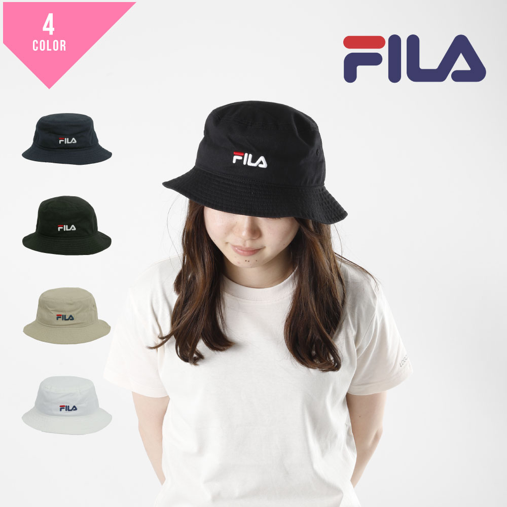 楽天G-passio （ジーパッシオ）FILA fila Fila フィラ 帽子 コットン バケットハット オーガニック 手洗い 折りたたみ 吸湿 速乾 アウトドア 紫外線防止