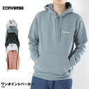 コンバース トレーナー メンズ コンバース CONVERSE パーカー ワンポイント スウェット トレーナー かぶり 長袖 長そで おしゃれ トップス プルパーカー メンズ