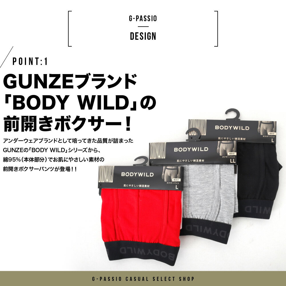 BODYWILD 前あき ボクサーパンツ GU...の紹介画像2