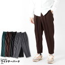 【処分価格】 ワイドパンツ テーパード テーパードパンツ ワンタック パンツ メンズ レディース きれいめ おしゃれ 秋冬 新作 バレル バレルパンツ