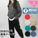 パーカー DISCUS ディスカス フーディー プルオーバー レディース 婦人 ベージュ ブラック グリーン オレンジ ブルー