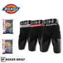 Dickies ディッキーズ アンダーウェア 3パック 3P メンズ ボクサーブリーフ 前閉じ 紳士 下着 無地 パンツ ストレッチ 伸縮性 ボクサーパンツ