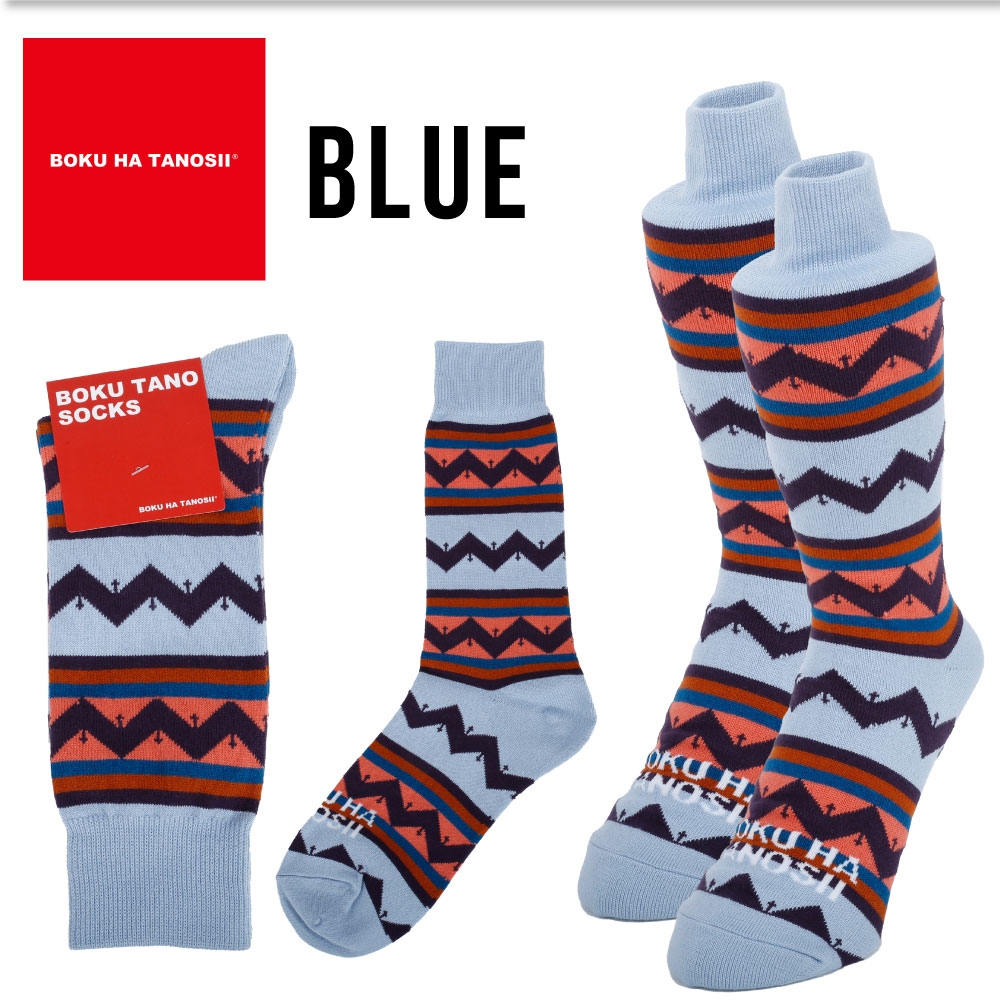 BOKU HA TANOSII ボクハタノシイ ボクタノ BOKU TANO SOCKS メンズ 紳士 ソックス 靴下 おしゃれ ライン ボーダー