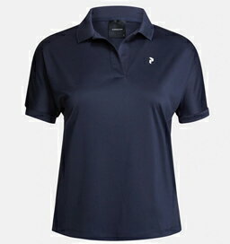 PeakPerformance ピークパフォーマンス Women's W Illusion SS Polo レディース ポロシャツ Blue Shadow