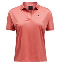 PeakPerformance ピークパフォーマンス23 Women s W Illusion SS Polo レディース ポロシャツ Trek Pink