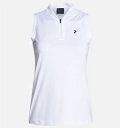 PeakPerformance ピークパフォーマンス Women 039 s W Turf Zip Sleeveless White レディース ノースリーブシャツ