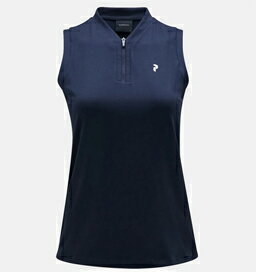 PeakPerformance ピークパフォーマンス Women 039 s W Turf Zip Sleeveless Salute Blue レディース ノースリーブシャツ