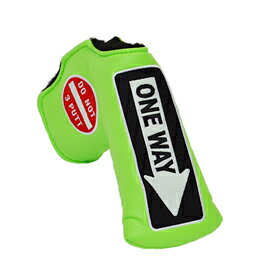 AM&E エーエムアンドイー ONE WAY x DO NOT 3PUTT パターカバー Snap-Fit for Standard ブレードタイプ Neon Green