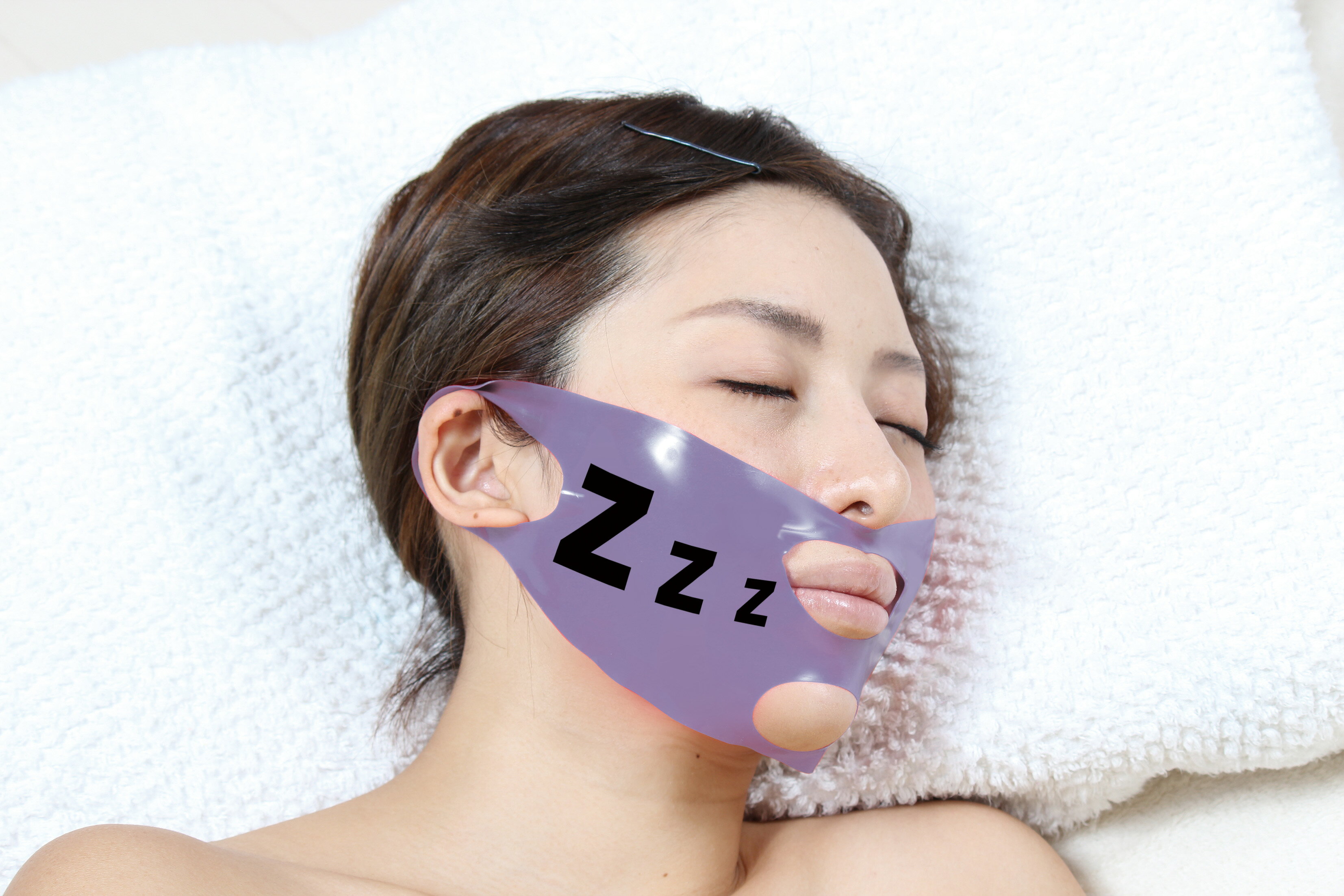 ぐっすり眠れマスク　いびき　防止　止め　睡眠　シリコン　鼻呼吸　口呼吸　就寝時　快眠【在庫処分セール】