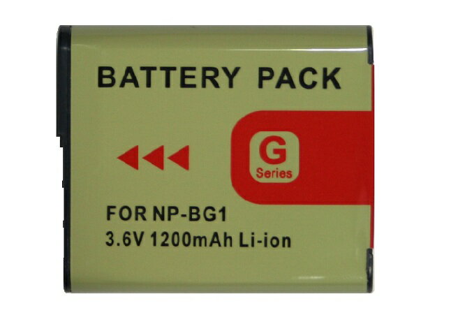 SONY（ソニー）NP-BG1（3.6V）大容量（1200mAh）1年製品保障！PL保険加入！メール便送料無料！デジタルカメラ互換バッテリー！DSC532P17Sep16