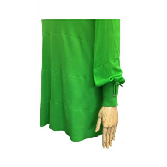 【アウトレット50％OFFセール】スーパービューティー チュニック 袖パワーネット ニット 2421009 グリーン 2024年秋冬 オーラボー 大人かわいい服 大人スタイル キレイメ Super Beauty レディース アパレル 女性 M L LL 30代 40代 50代 60代 服