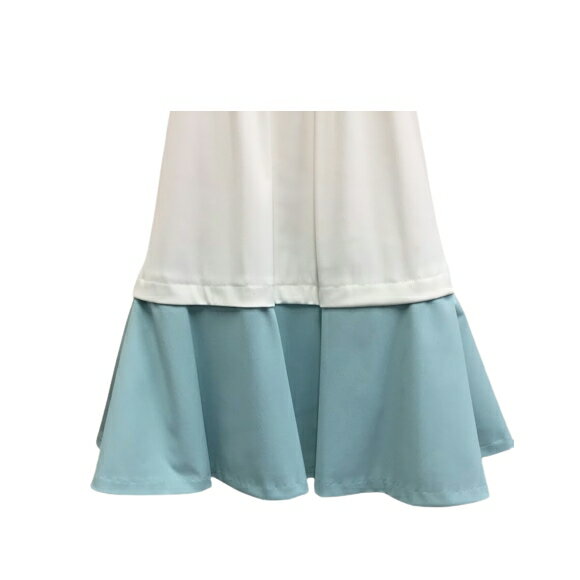 【お買い物マラソン 700円クーポン】トワレ チュニック toilette バイカラーチュニック ホワイト ブルー LL サイズ5 大人かわいい服 30代 40代 50代 60代 ディリーウェアー 306-156 ミセス 大人スタイル 若見え 洋服