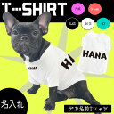 犬服【G-snap】フレブル パグ Tシャツ デカ文字 犬用 夏服 ドッグウェア Tシャツ 5色 前面名入れ 背面名入れ シンプル カッコいい オシャレ ローマ...