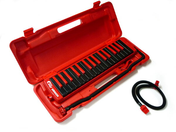 【15日までポイント10倍】HOHNER　FireMelodica+純正ホース付　レッド　ファイヤーメロディカ　32鍵盤　鍵盤ハーモニ…