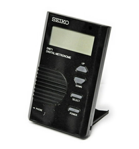 【ポスト投函】SEIKO　DM71B　ブラック　デジタルメトロノーム　カードサイズで使いやすい！　セイコー【P2】