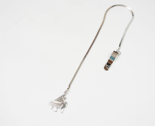 ブックマーク ピアノ/シルバー BM-88/PI/S ナカノ NAKANO しおり ブックマーカー 音楽雑貨 ギフトや記念品にも PICKBOY MUSIC F...