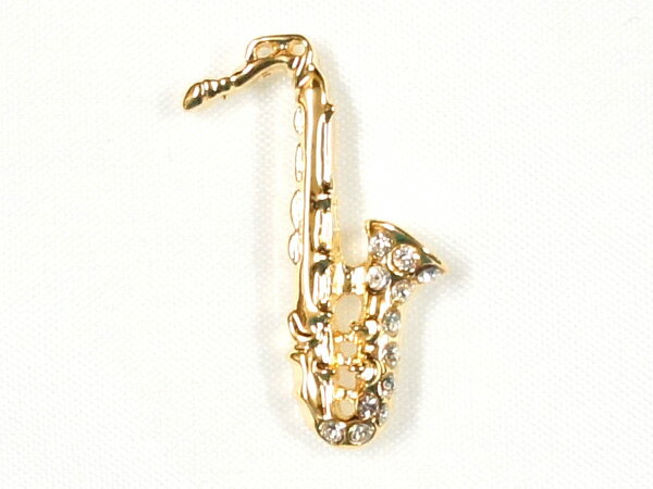 スワロフスキークリスタル ジュエルミニピン JP-16/SX サックス ナカノ NAKANO 音楽雑貨 ギフトや記念品にも PICKBOY MUSIC FOR ...