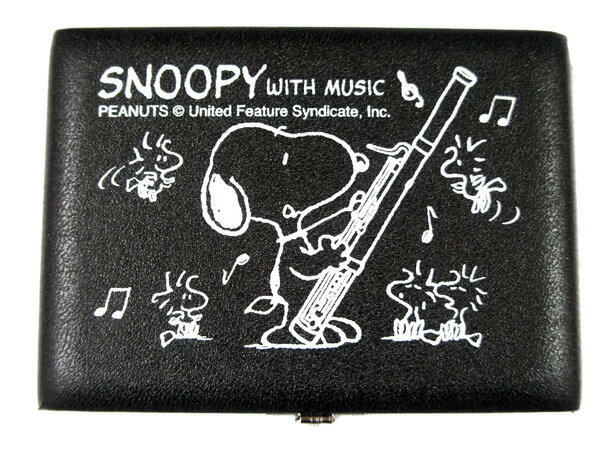 【ポスト投函】SNOOPY with Music SFG05/SFG-05 ブラック ファゴット用リードケース バスーン用リードケース 5枚収納可能 スヌーピーバンドコレクション/SNOOPY BAND COLLECTION