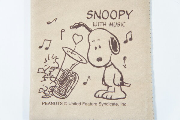 SNOOPY with Music　SCLOTH-TU　チューバ柄クリーニングクロス　スヌーピーバンドコレクション/SNOOPY BAND COLLECTION