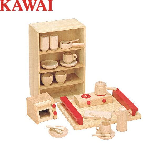 【ラッピング無料！】KAWAI　抗菌ままごとあそびトレイセット　8013　木製　ごっこ遊びトイ　知育玩具　おもちゃ　カワイ　河合楽器製作所【楽ギフ_包装選択】【楽ギフ_のし宛書】【smtb-kd】