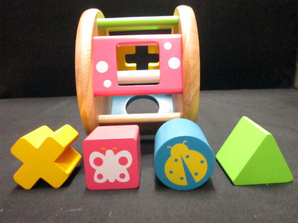 Edute Baby＆Kids KOROKOROパズル（コロコロパズル） LA-001 木製のやさしいおもちゃ♪知育玩具・知育楽器です♪エデュテ ベビー アンド ..