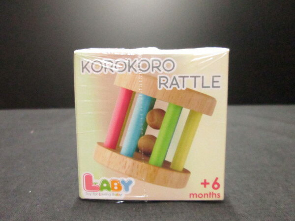 Edute Baby＆Kids KOROKOROラトル（コロコロラトル） LA-006 木製のやさしいおもちゃ♪知育玩具・知育楽器です♪ エデュテ ベビー アンド キッズ