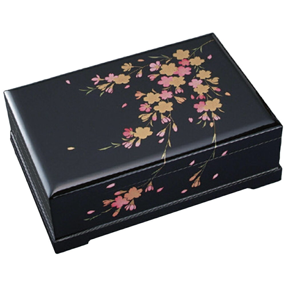 会津塗宝石箱オルゴール 桜 ~荒城の月~ ニデックインスツルメンツ オルゴール