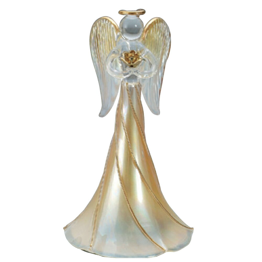 【26日までポイントUP】ガラス天使オルゴール 天使（大）スパイラル柄 ニデックインスツルメンツ オル..