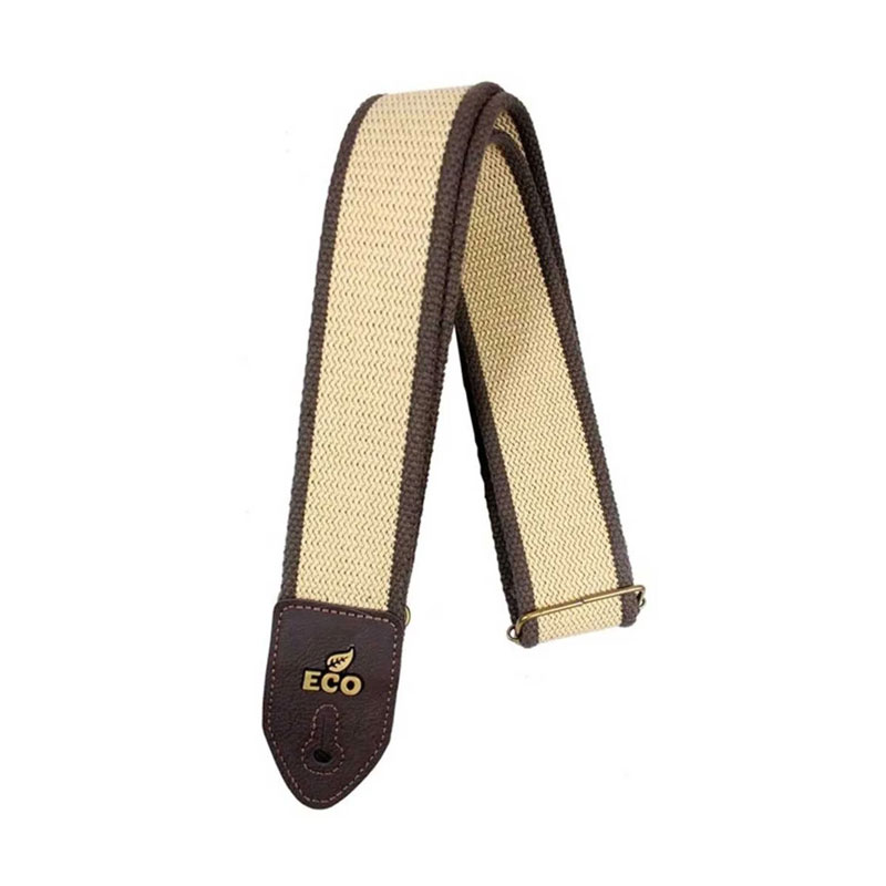 従来のストラップの3倍以上のコットンの糸を使用しています。この素材はストラップに厚みを与え、演奏中のミュージシャンに大きな快適さをもたらします。 楽器の安全性を高めるため、ストラップ・エンド部には、たるみや破損にも強い独自に開発した植物由来の天然のエコ素材を使用しています。 幅は5CM、長さは0.85から1.50Mの間で調節可能です。 カラーバリエーションはBLACK、BROWN、TAN、GRAYの4タイプ。 サイズ　幅:　約50、MAX: 約1500、MIN: 約850 重要：写真の特性上、画面の解像度によって色の濃淡が異なる場合があります。また、素材の質感はカットされる部分によって異なります。